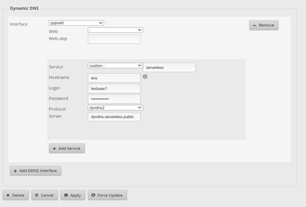 Ubiquiti Edge Router Dynamic DNS Configuration