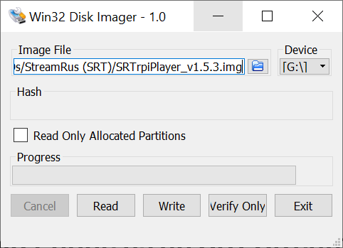 Win32 Disk Imager Setup